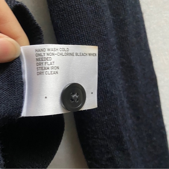 Uniqlo wool blend argyle button sweater cardigan Sz M - Picture 5 of 8